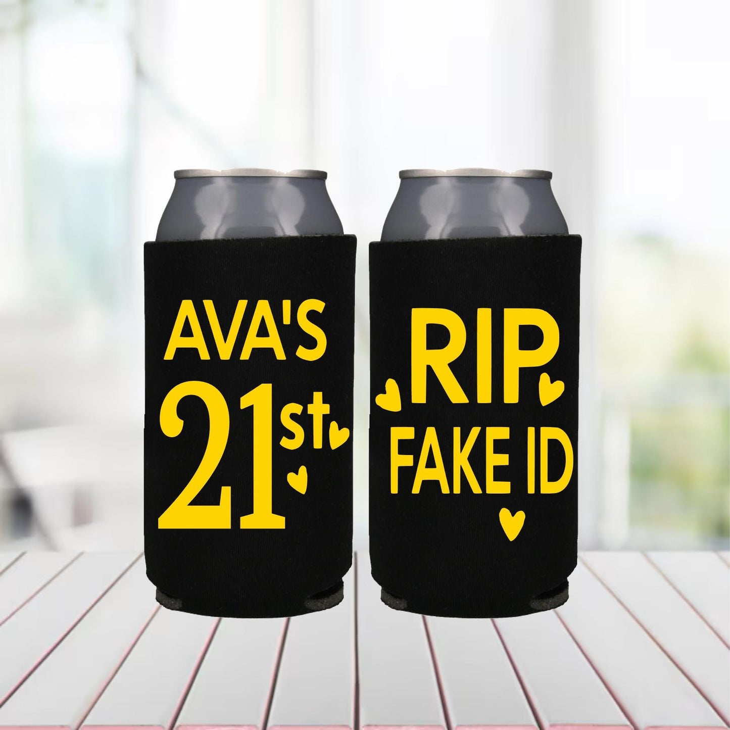 RIP Fake ID Slim Can Coolers: 21st Birthday Party Favors