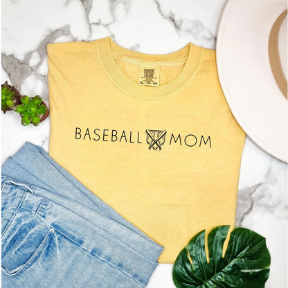 Comfort Colors Baseball Mom T-Shirt: Gameday Tee