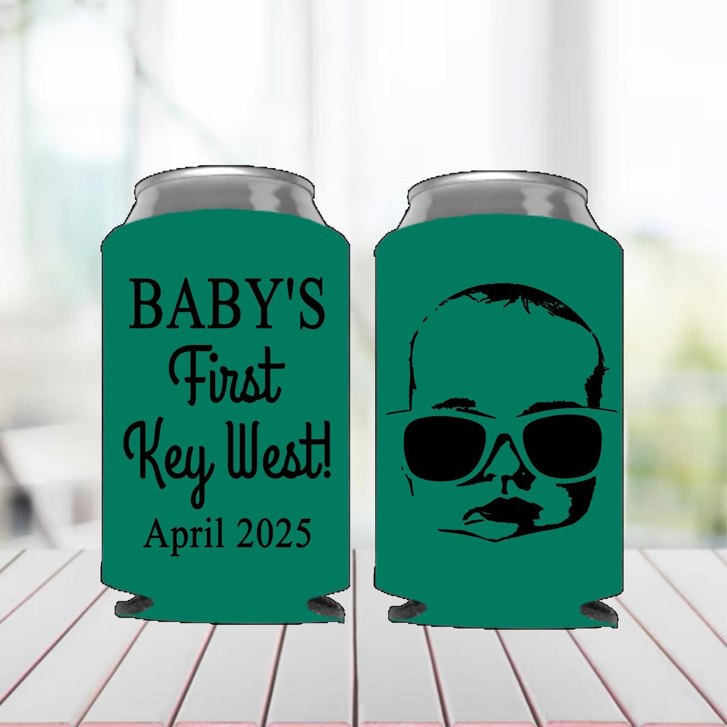 Personalized Face Photo Can Cooler: 40th Birthday Party Favor