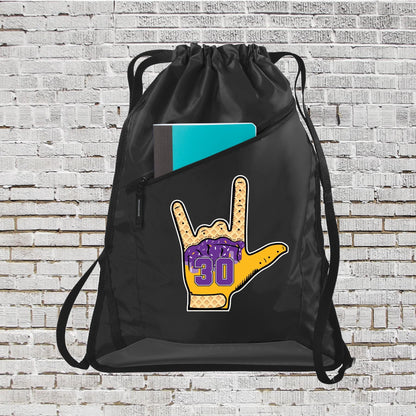 Personalized Baseball Backpack: Custom Number, Ice Cream Drip Gloves