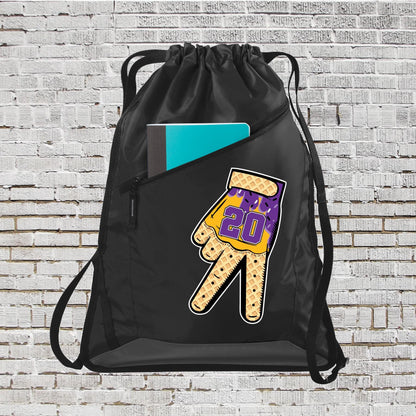 Personalized Baseball Backpack: Custom Number, Ice Cream Drip Gloves