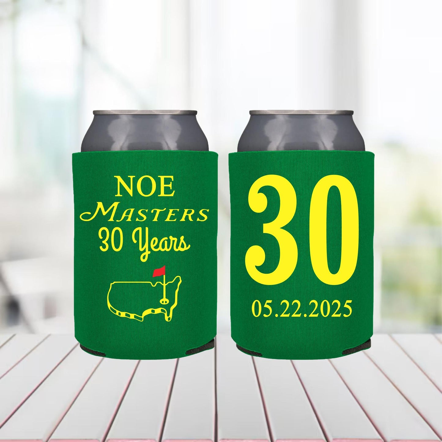 Personalized Golf ParTee Can Cooler: 30th Birthday Party Favor