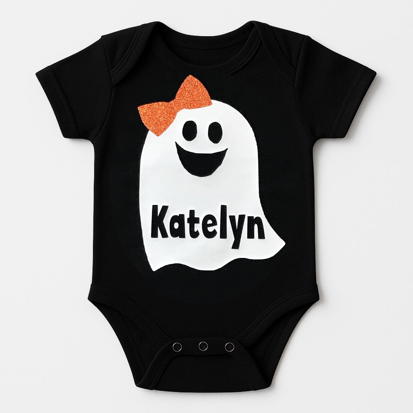 Personalized Baby Ghost Onesie: Custom Halloween Bodysuit