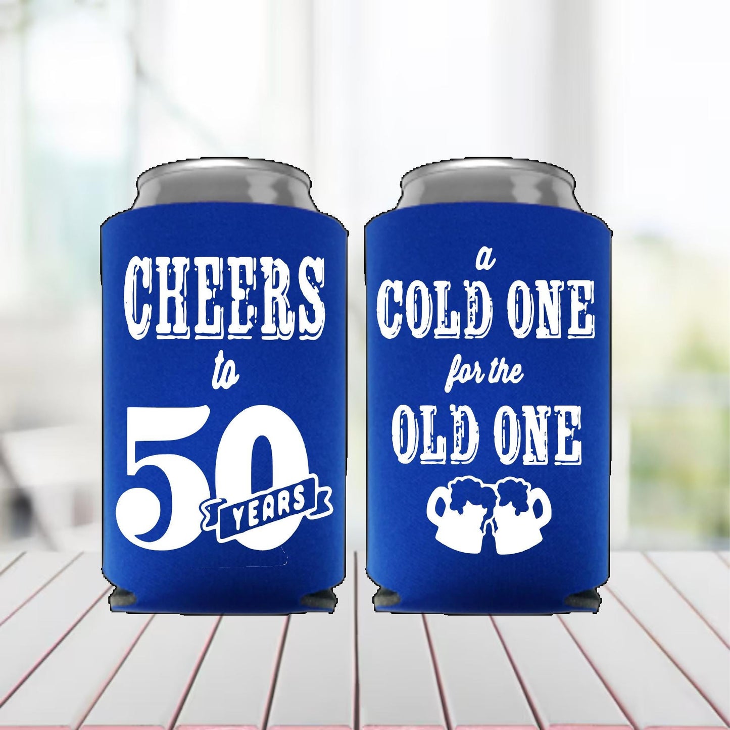 Personalized 30th Birthday Can Coolers: "A Cold One" Party Favors