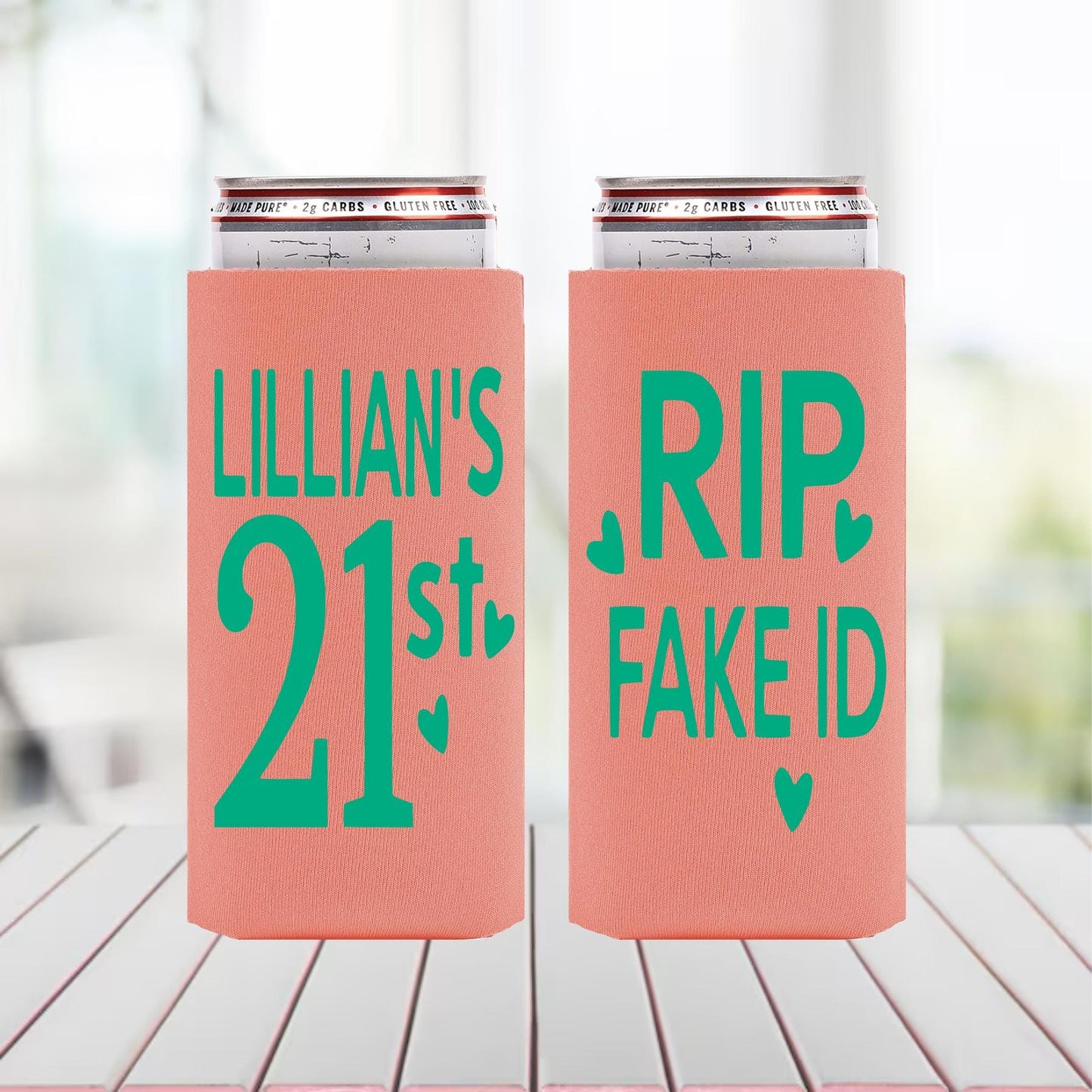 RIP Fake ID Slim Can Coolers: 21st Birthday Party Favors
