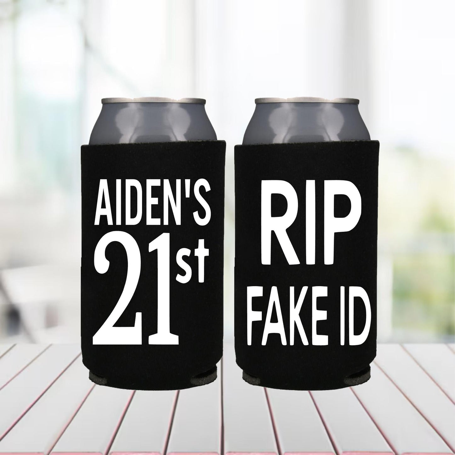 RIP Fake ID Slim Can Coolers: 21st Birthday Party Favors