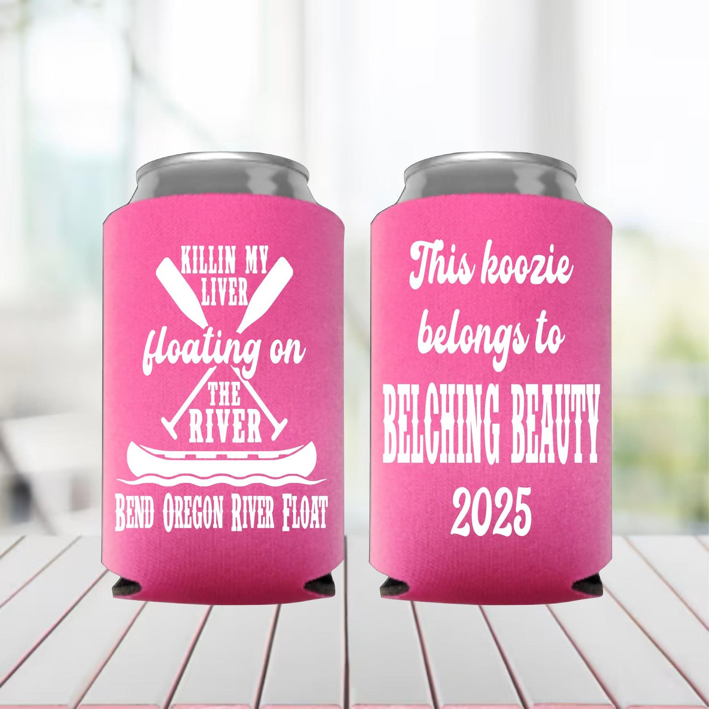 Personalized "Killin' My Liver" Can Cooler: Bachelor Party Favor