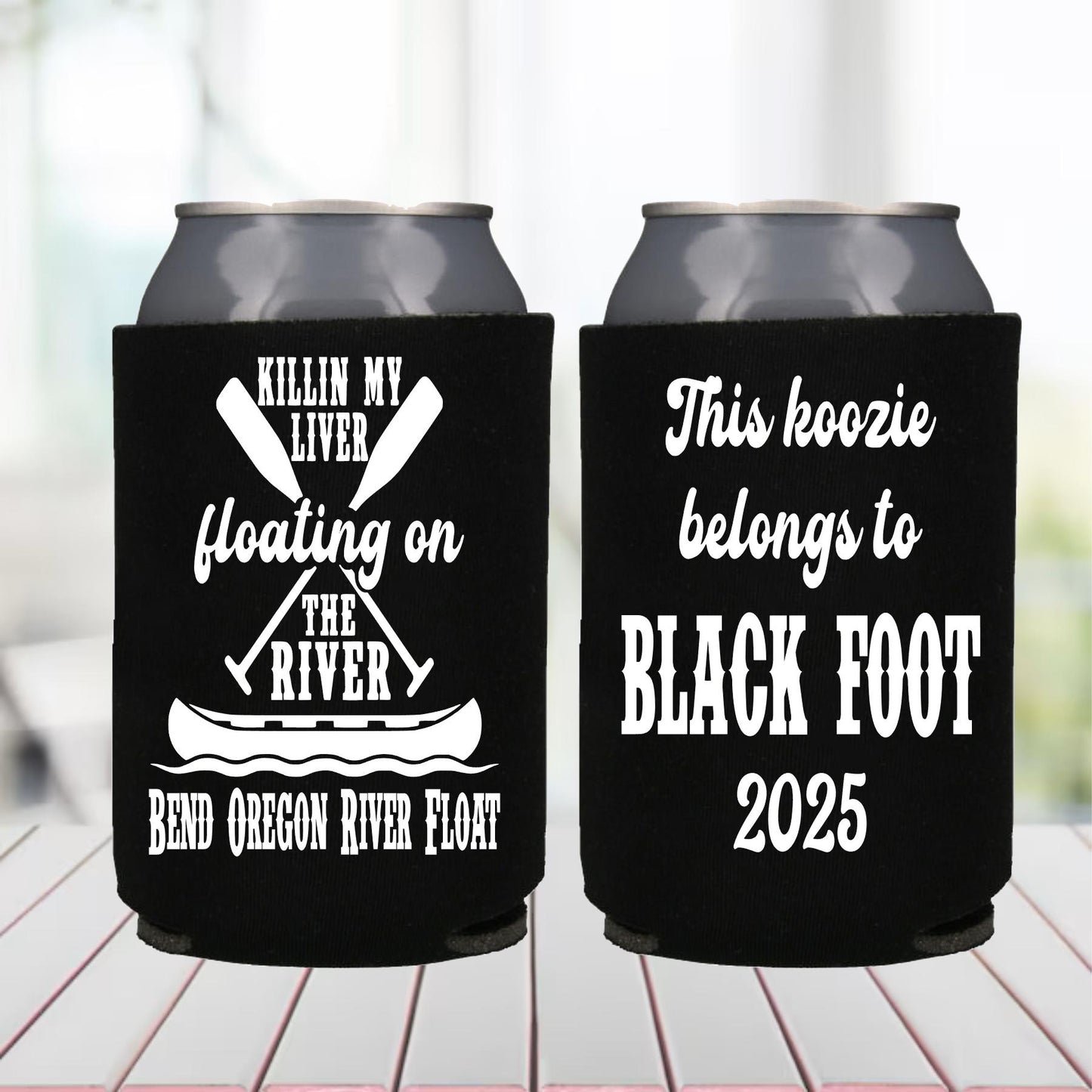 Personalized "Killin' My Liver" Can Cooler: Bachelor Party Favor
