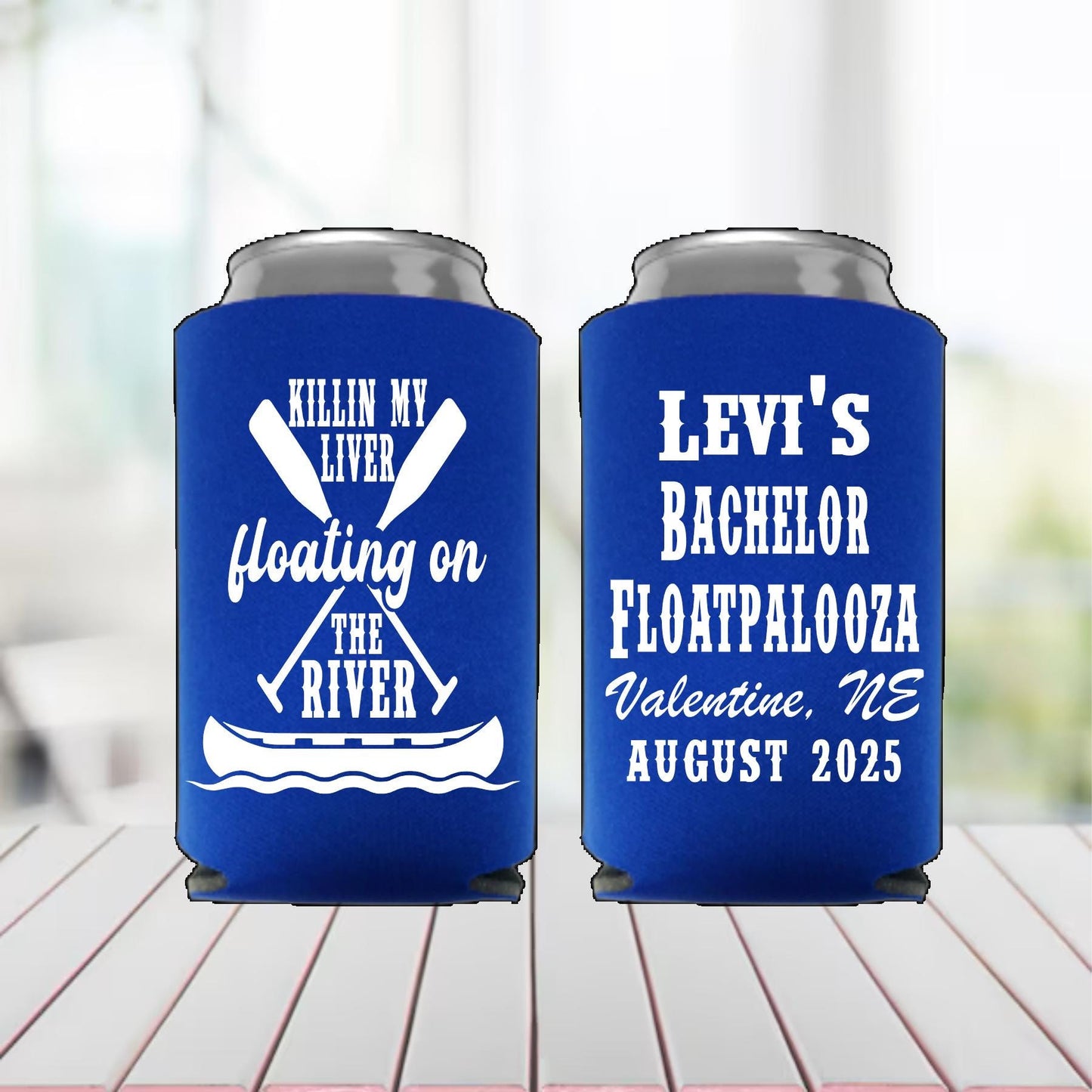 Personalized "Killin' My Liver" Can Cooler: Bachelor Party Favor