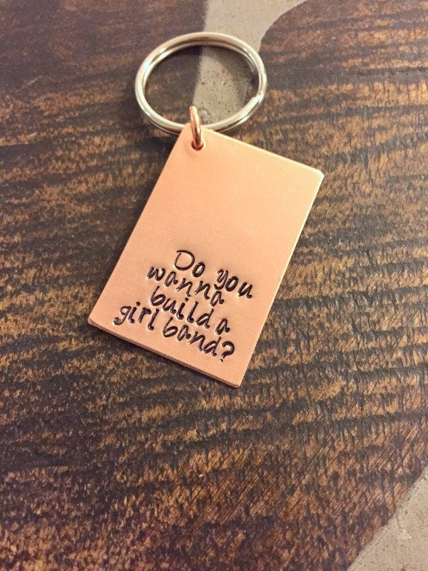 Quote Keychain Special Message Keychain Handstamped Keychain Personalized Keychain Custom Keychain Copper Keychain Gift Keychain