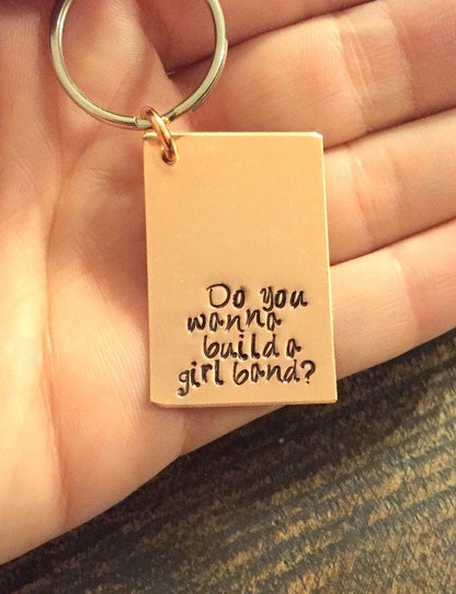 Quote Keychain Special Message Keychain Handstamped Keychain Personalized Keychain Custom Keychain Copper Keychain Gift Keychain