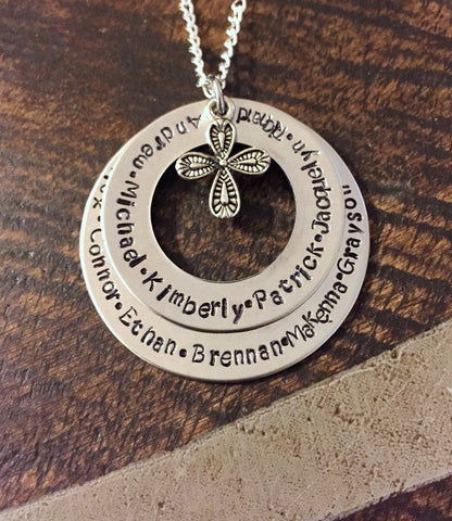 Personalized Necklace Mothers Day Gift Customized Washer Necklace Birthstone Necklace Gift For Her Valentines Gift Valentines Day