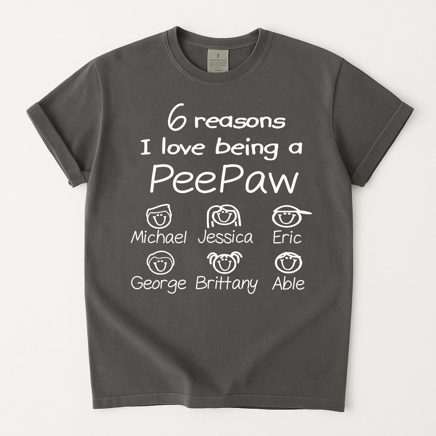 Custom Grandpa Shirt with Grandkids Names, Customized Father's Day Gift for Grandparent, Personalized Grandpa Shirt with Grandchildren Names