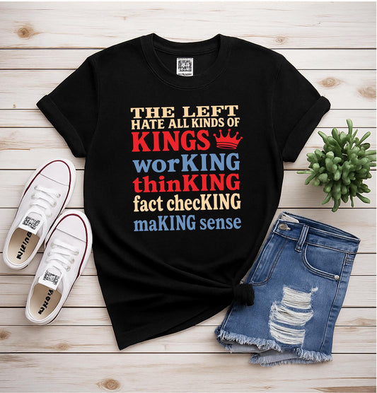 Republican Shirt Conservative Tee | Patriotic Comfort Colors T-Shirt | All Kinds of KINGS Tee | Right Political Shirt, Funny Political Gift