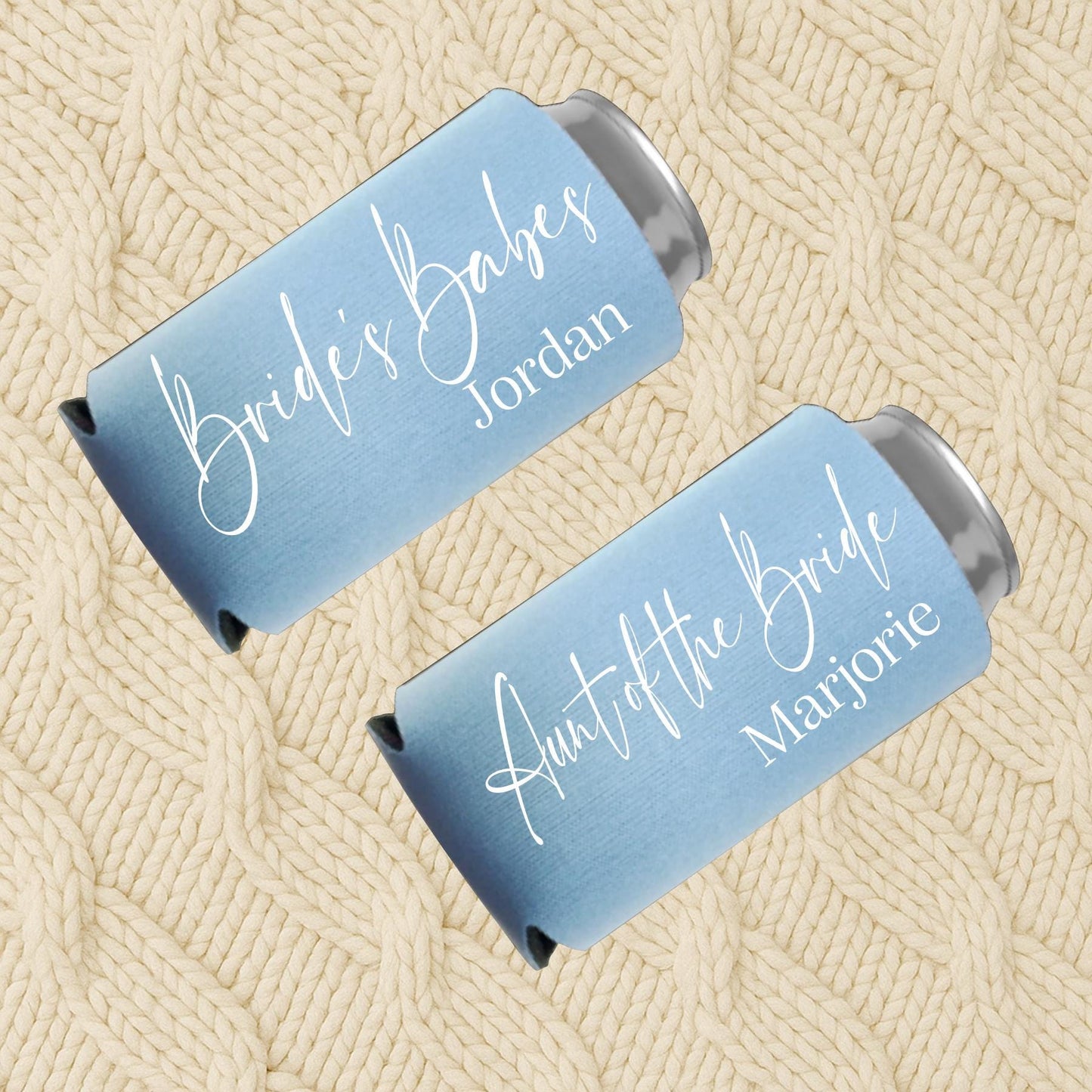 Custom Bridesmaid Proposal Can Coolers with Names, Bridal Party Favors, Bride Gift, Bridesmaid Cans, Maid & Matron of Honor Gifts, Groom Can