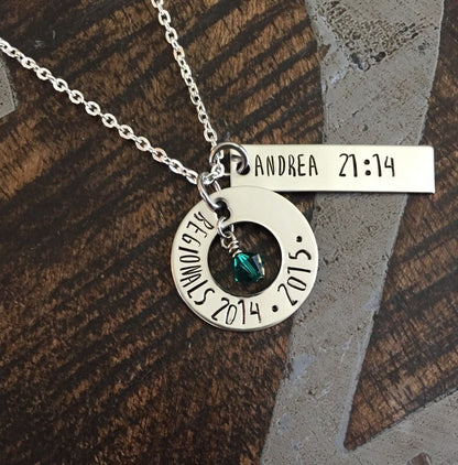 Cross Country Necklace Handstamped Necklace Personalized Running Jewelry School Team XC Track Coach Gift Varsity JV Invitational