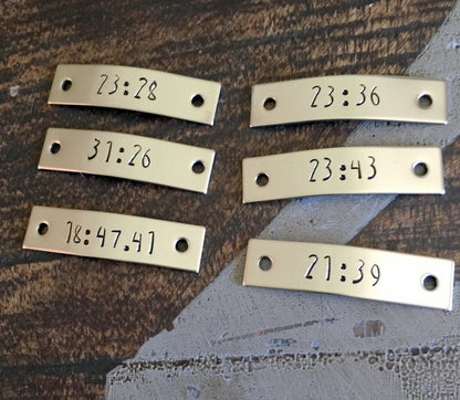 Shoelace Tag Handsamped Tag Runner Gift Gift for Runner Track Tag Running Time Personalized Shoetag Custom Shoetag Cross Country Gift