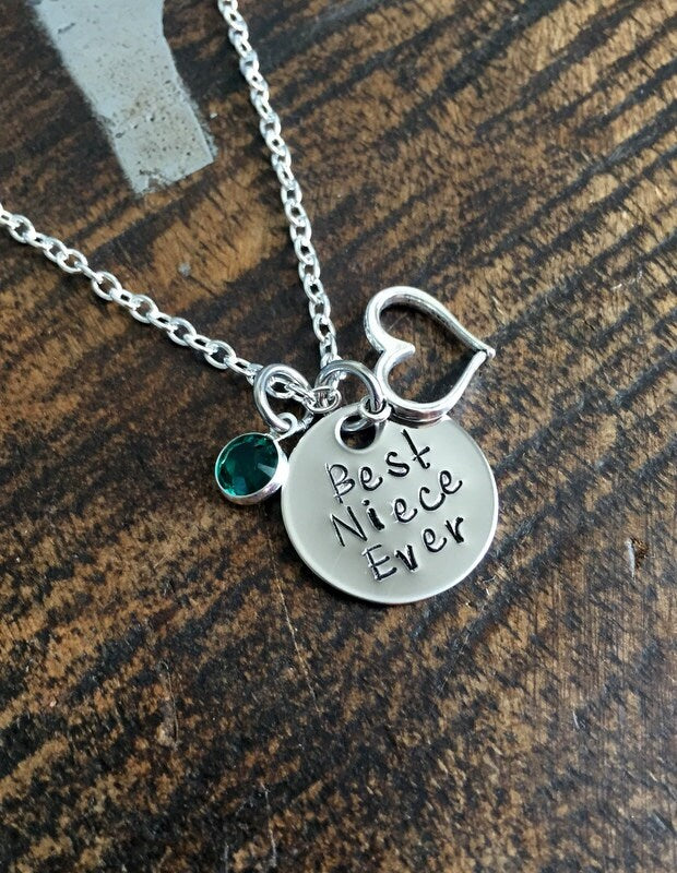 Niece Necklace Gift for Niece Best Niece Ever Handstamped Necklace Handstamped Jewelry Custom Necklace Personalized Necklace