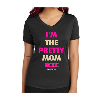 Sox Prettiest Moms Shirt, CTX Sox Baseball Mothers Day Jersey, Sox Baseball Tee, Fuschia Sox Baseball Shirt