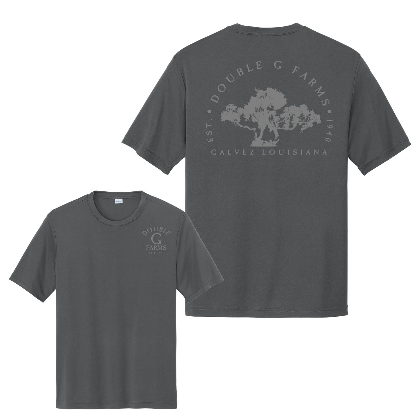 Drifit Double G Farms Shirt, Sport Tek Double G Tee