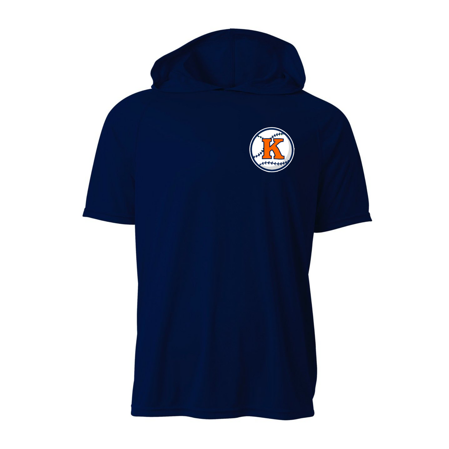 Navy Knuckleheads Performance Hooded Tee – Short Sleeve