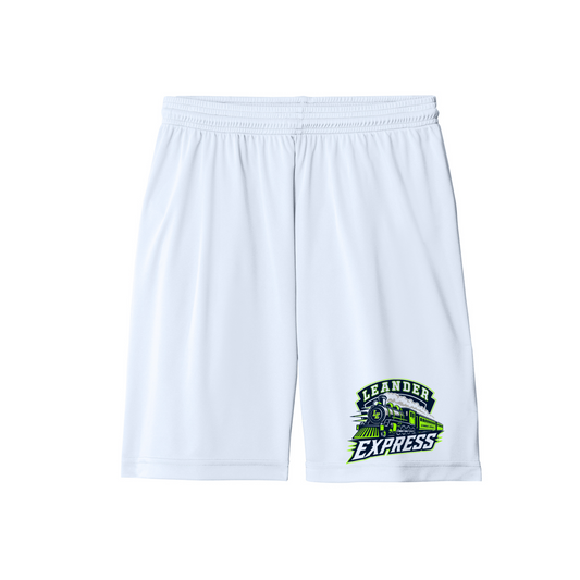 White Leander Express Performance Athletic Shorts