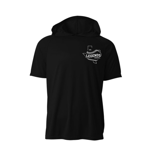 Black Hooded Legends Baseball, GTX Legends Baseball Hooded Tee, Legends Baseball Spiritwear