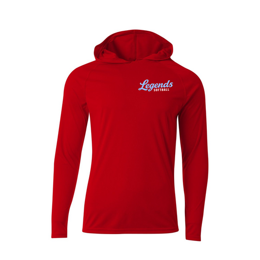 Legends Softball Hooded Long Sleeve Performance Shirt