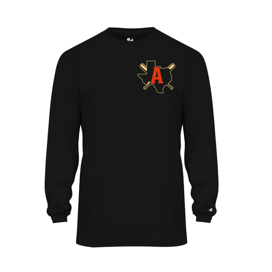 Black Arsenal Baseball Long Sleeve Shirt, Arsenal Tee, Arsenal Spiritwear