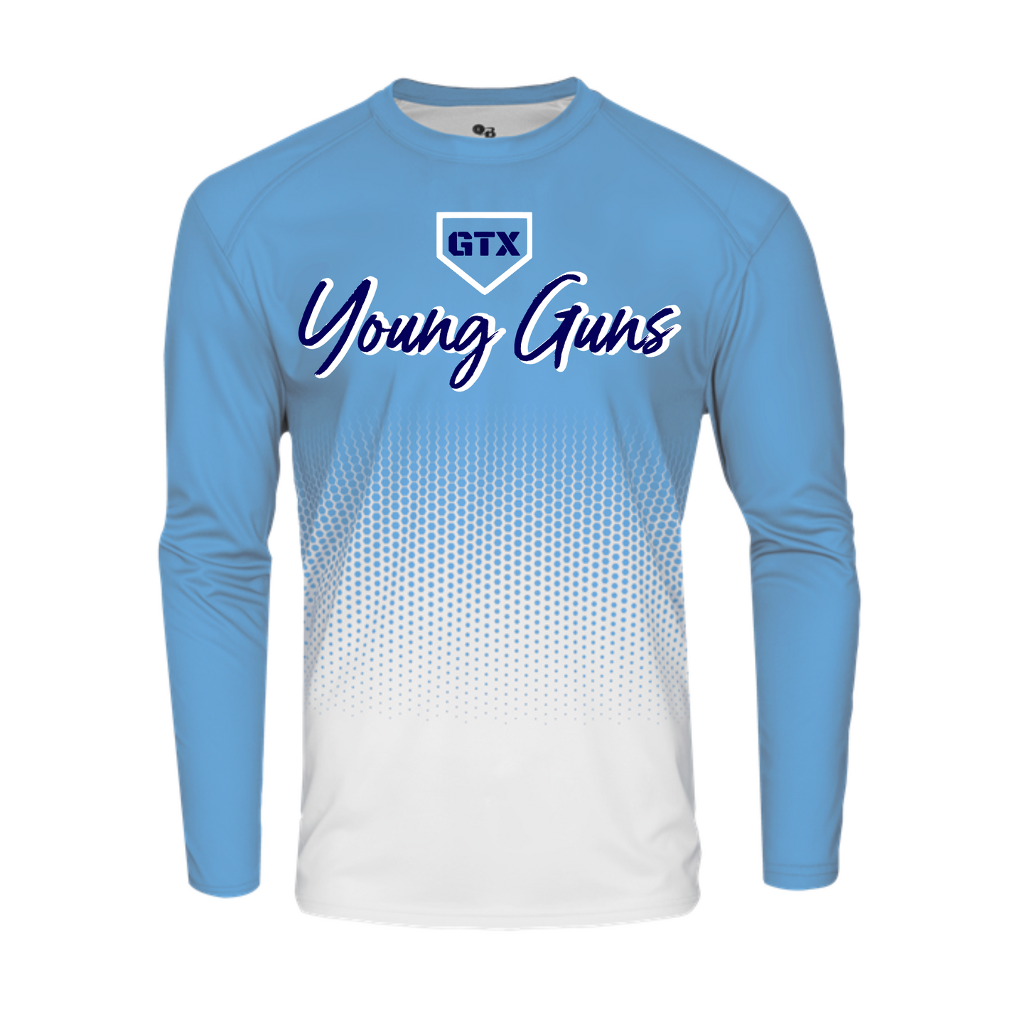 Young Guns Hex Baseball Shirt, Young Guns Baseball, Young Guns Spiritwear