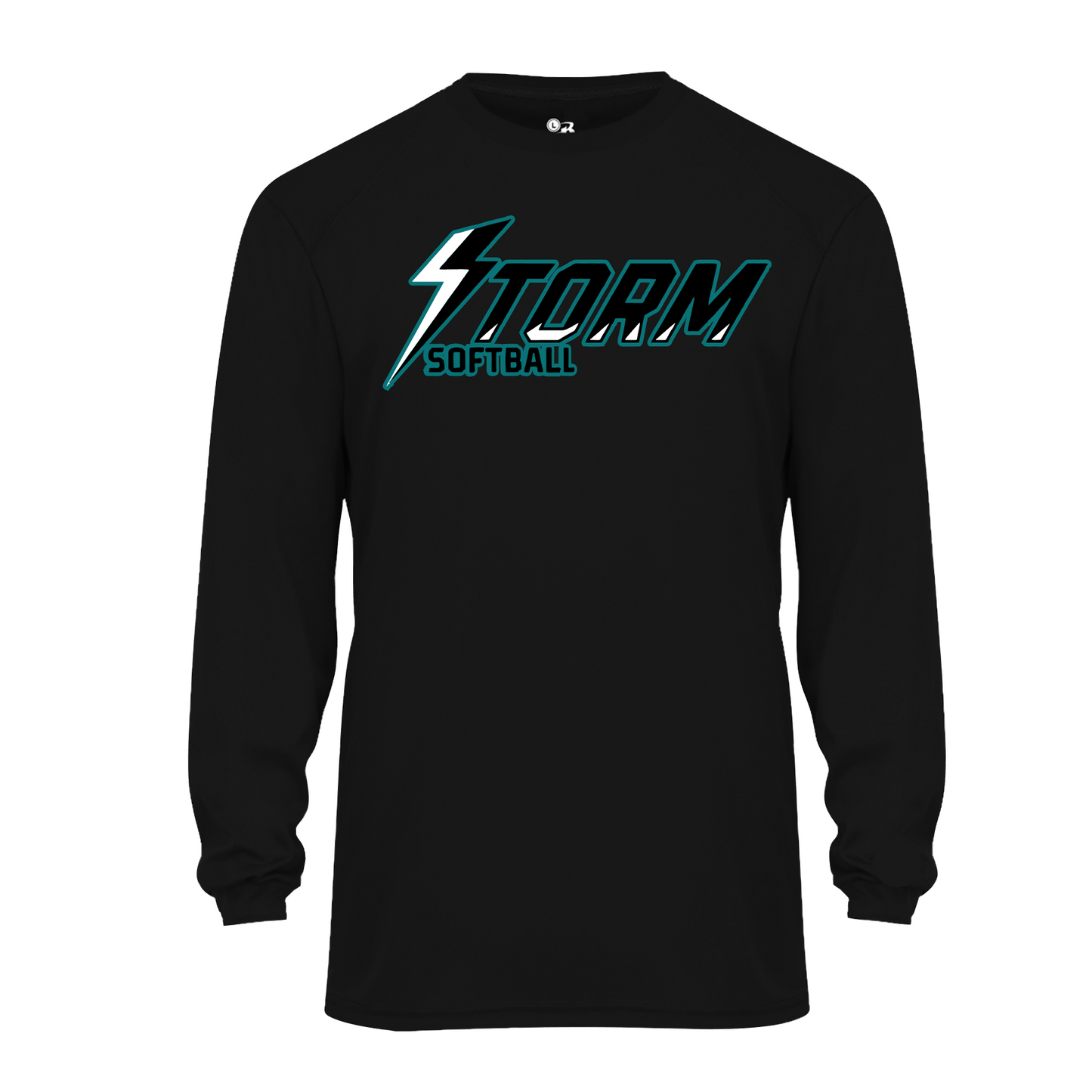 Teal Storm Softball Tee, Black Storm Softball Shirt, Storm Black Tshirt