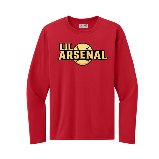 Long Sleeve Lil Arsenal Shirt, Arsenal Baseball Tee, Arsenal Spiritwear