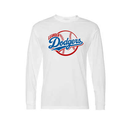 Leander Dodgers Baseball Long Sleeve Drifit T-Shirt | Classic Team Spirit Tee