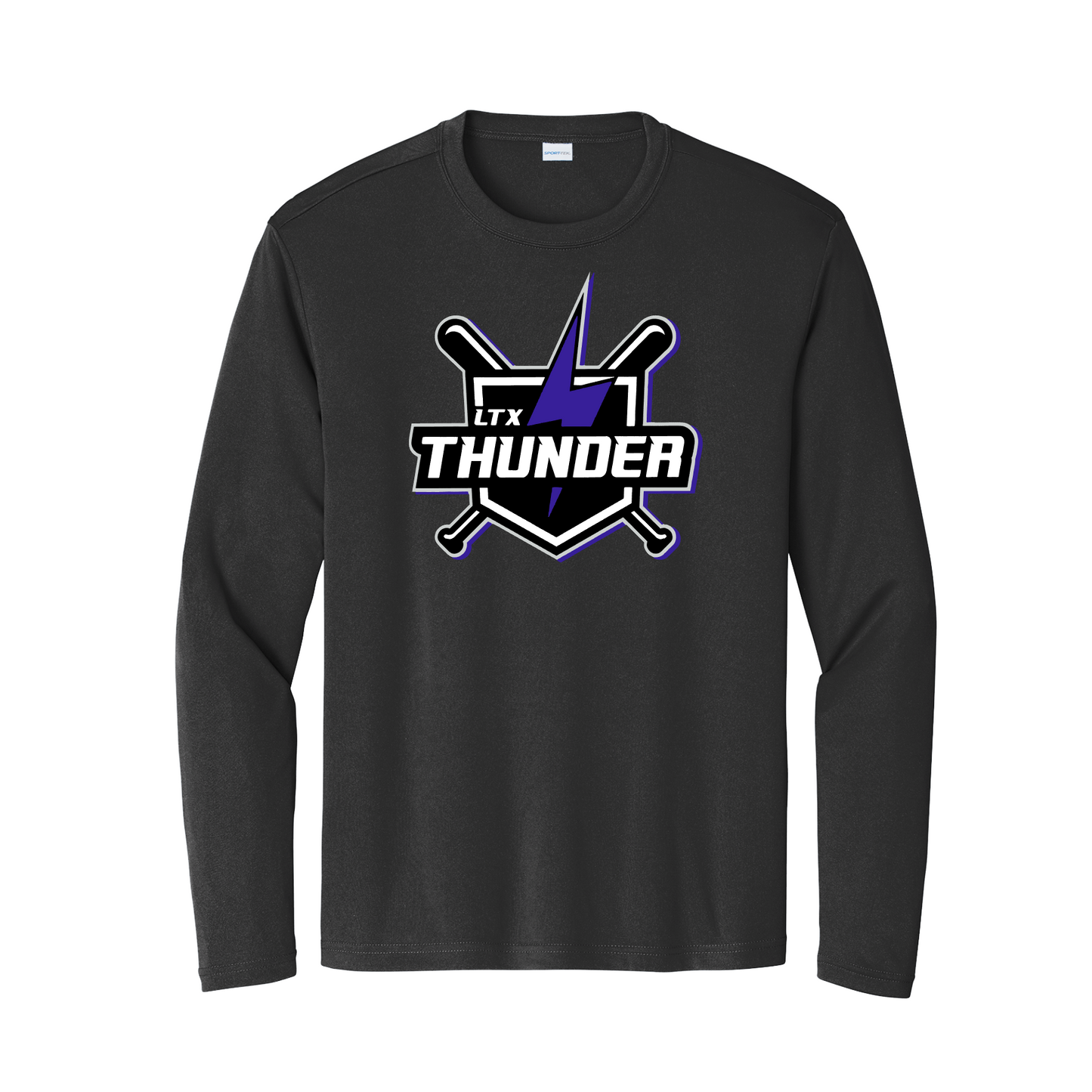 Long Sleeve Thunder Baseball Tee, Baseball LTX Thunder Shirt, Thunder Baseball Drifit TShirt