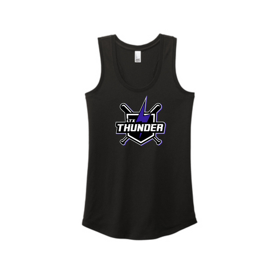 Ltx Thunder Baseball Tank Top, Thunder Baseball Tee, Lighting Black Tank, Thunder Womens Shirt