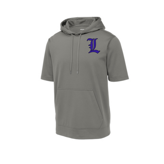 Grey Short Sleeve Fleece Thunder Baseball, Baseball LTX Thunder Sweatshirt, Thunder Baseball Hoodie