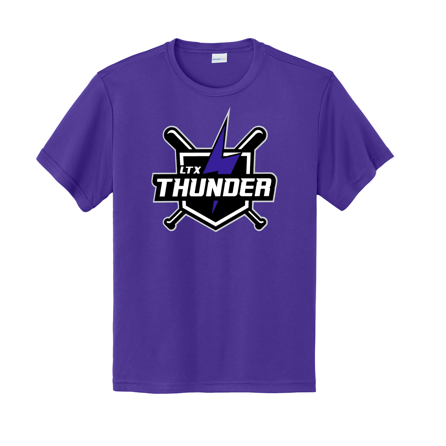 LTX Thunder Baseball Tee, Thunder Baseball Shirt, Short Sleeve LTX Thunder Drifit Shirt