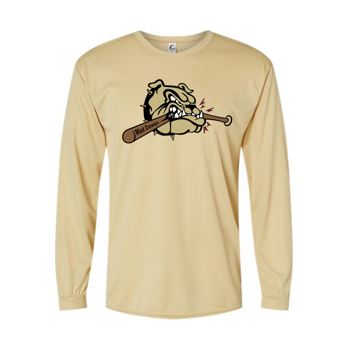 Vegas Gold Short Sleeve Mad Dawgs Shirt, Mad Dawgs Baseball Tee, Long Sleeve Mad Dawgs Tshirt