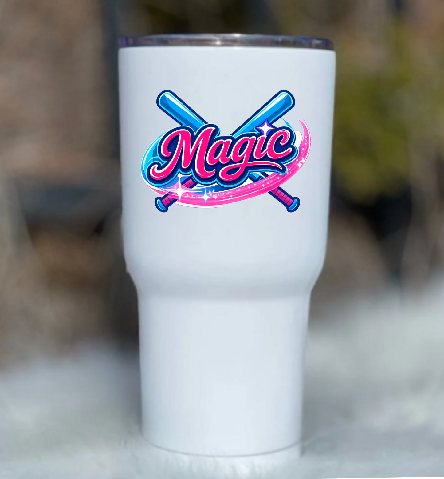 Magic Softball Tumbler Sticker • Sports Team Decal • Water Bottle Sticker for Players & Moms