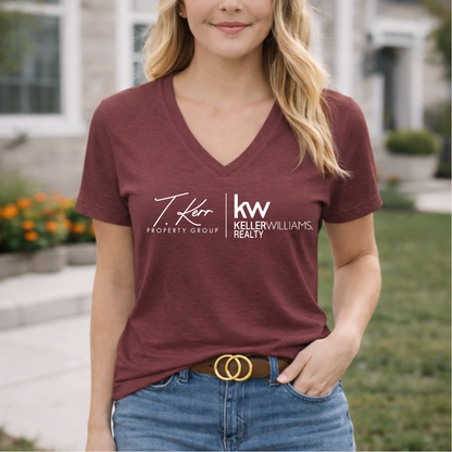 Women’s Keller Williams Realty V-Neck Tee – Team Apparel