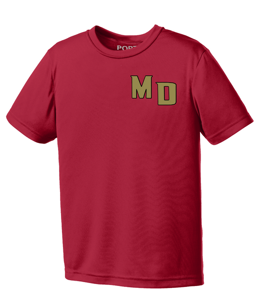 MD Logo Shirt, Red Mad Dawgs Shirt, Mad Dawgs Baseball Shirt