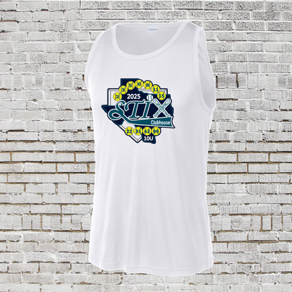 10u STIX Clubhouse Softball Pin Tee, White STIX Softball Tshirt, STIX Softball Pin Tank Top