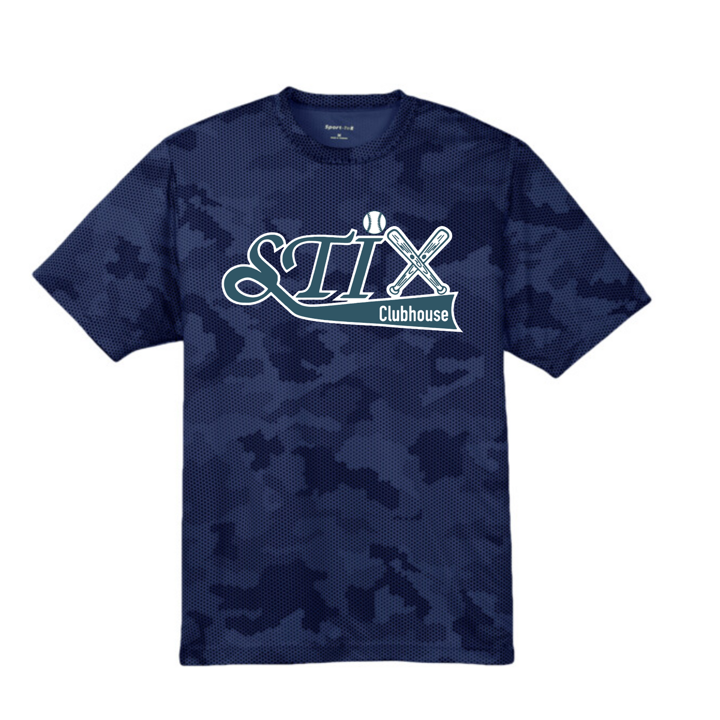 Camo Hex STIX Clubhouse Softball Tee, STIX Softball Tshirt, STIX Softball Camo Shirt