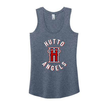 Hutto Angels Baseball Tank Top, Women's Tank, Navy District Angels Tank
