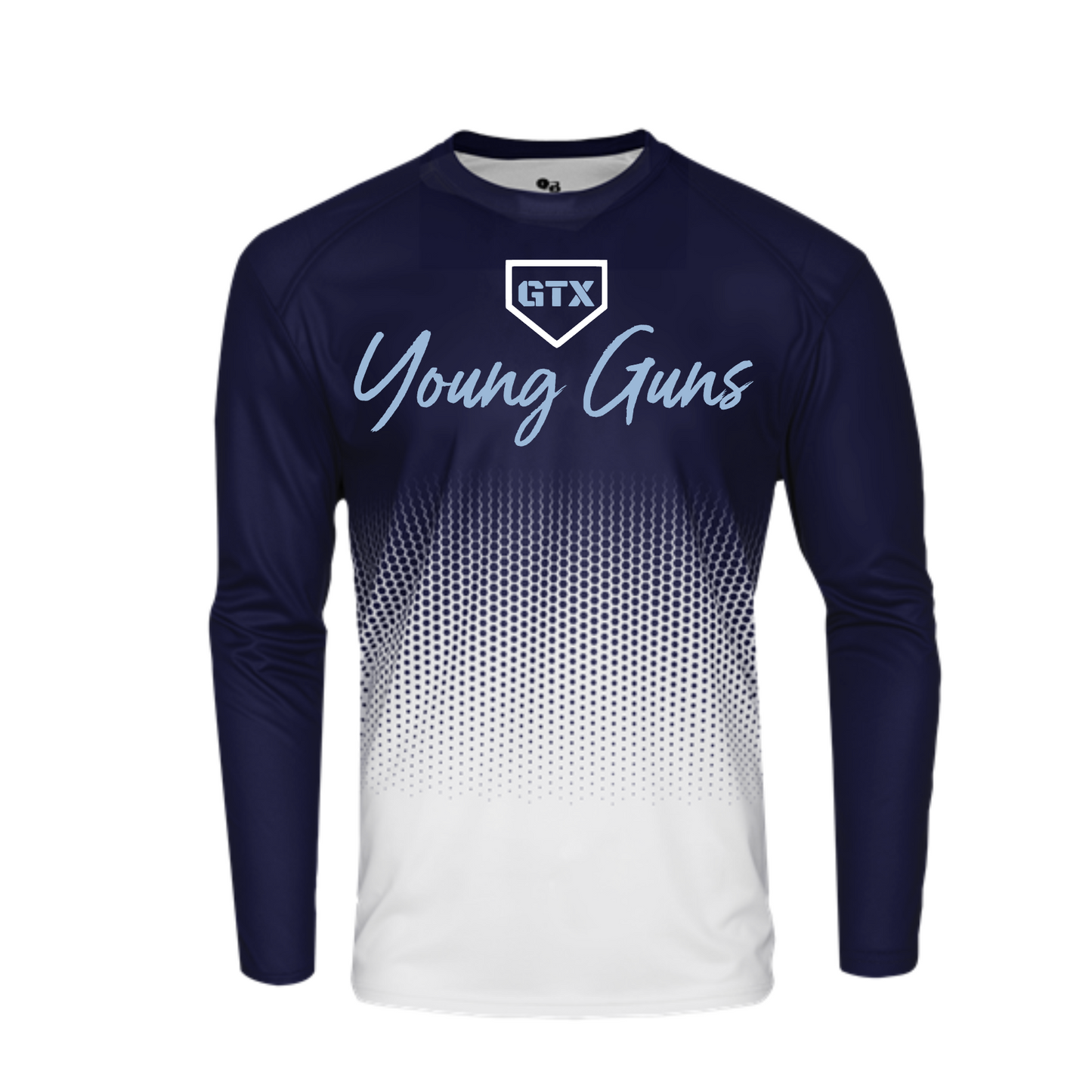 Young Guns Hex Baseball Shirt, Young Guns Baseball, Young Guns Spiritwear