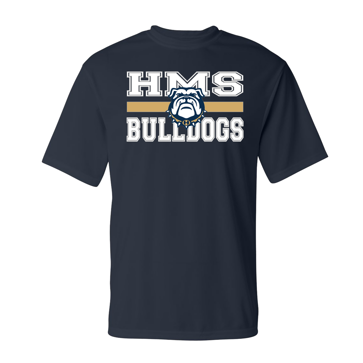 HMS Bulldogs Shirt, Hernandez Bulldogs Tee, Navy HMS Bulldogs Tee