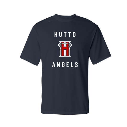 Navy Huttos Angels Baseball Shirt, Angels Tshirt, Hutto Angels Baseball Spiritwear
