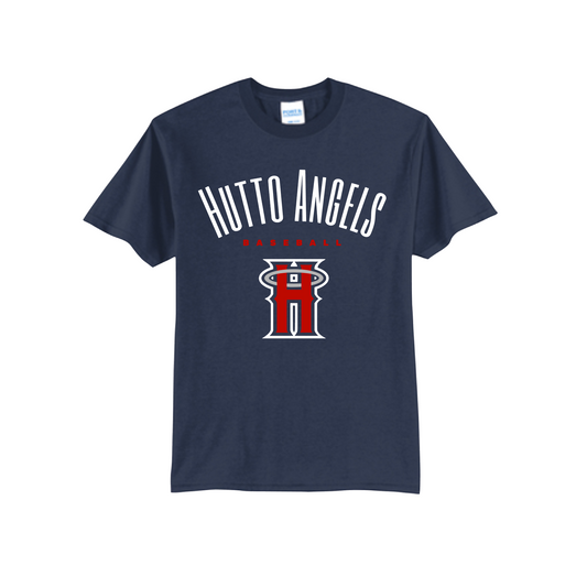 Navy Huttos Angels Baseball Shirt, Angels Tshirt, Hutto Angels Baseball Spiritwear