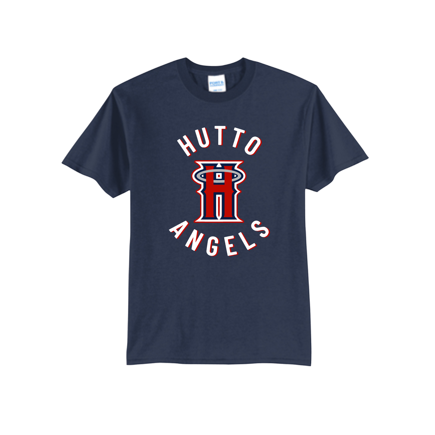 Navy Huttos Angels Baseball Shirt, Angels Tshirt, Hutto Angels Baseball Spiritwear