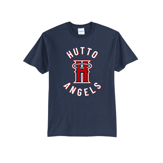 Navy Huttos Angels Baseball Shirt, Angels Tshirt, Hutto Angels Baseball Spiritwear